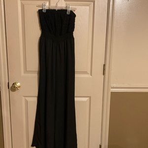 Women’s black strapless jumpsuit